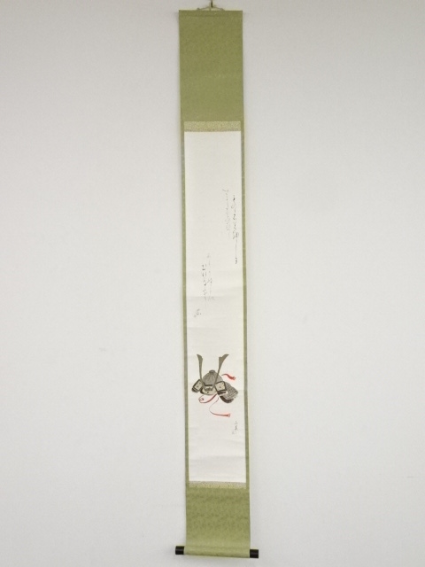 JAPANESE HANGING SCROLL / HAND PAINTED / ARMOR